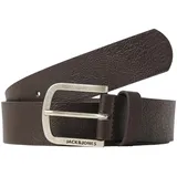 JACK & JONES Herren Jacharry Belt Noos G rtel, Braun (Black Coffee Black Coffee), 95 EU