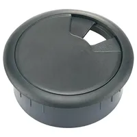 TRU Components WP50BK Kabeldurchführung für Arbeitsplatten ABS Schwarz 1St.