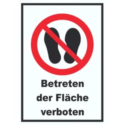 HB-Druck Betreten der Fläche verboten Schild A5 (148x210mm)