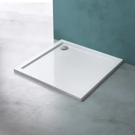 mai & mai Duschkabine Duschabtrennung mit Drehtür 80x90x195cm Hebe-senk-mechanismus inkl. Duschtasse 8mm Esg-sicherheitsglas Nano-beschichtung Rav66 Schwarz