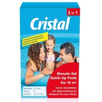 Cristal 1199810 Monats-Set Chlor bis 10 m3, 4 x 150g 1St.