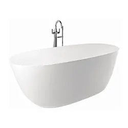 Kludi RESA O Badewanne 51BF0153 Oval, 180 x 80 x 58 cm, Ablauf enthalten, Mattweiß
