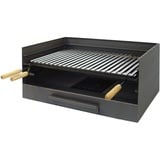 EL ZORRO Imex EL ZORRO 71515 Tischgrill mit Grillrost, Edelstahl, 61 x 40 x 33 cm,