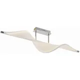 LUCANDE LED-Deckenlampe Edano, 122 cm, weiß, Textil, dimmbar