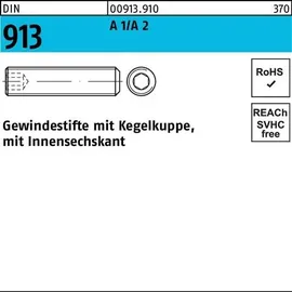 F. REYHER Nchfg. GmbH & Co. KG Gewindestift DIN 913 M5 x 45 Kegelkuppe 200 Stück