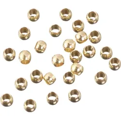 BRUNNEN 212230374 Quetschperlen Ø 2,5 mm goldfarben 30 Stück