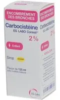 Bronchokod EG Labo Conseil carbocistéine 2% TOUX GRASSE Sirop 125 ml