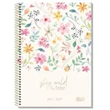 Häfft College-Timer - Schülerkalender A5 26/27: Motiv [Wild Blossoms]