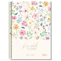 Häfft College-Timer - Schülerkalender A5 26/27: Motiv [Wild Blossoms]