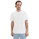 TOM TAILOR T-Shirt mit Rundhalsausschnitt, Weiss, XL