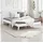 Homestyle4u Doppelbett 140 x 200 cm Weiß