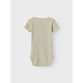 NAME IT Baby - Mädchen Nbfkab Ss Body Noos, Peyote Melange, 74 - 74