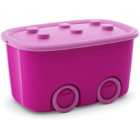 KETER Kis Alto L Aufbewahrungsbox Funny Box 46 Liter in violett-rosa, Plastik, 58x38.5x32 cm , 1 Stück