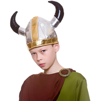 Kinder Wikinger Helm Welt Buch Tag Kostüm Mittelalterlich Geschichte Warrior