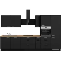 Nobilia Küchenzeile Touch II 360 cm schwarz