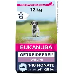 EUKANUBA Welpenfutter getreidefrei für große Rassen 2x12 kg