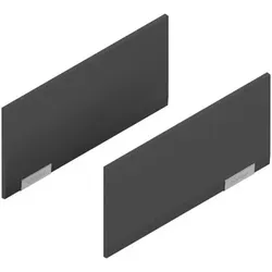 AVENTOS HK integriert, Abdeckkappenset, glatt, links/rechts, tiefgrau/inox-g.
