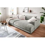 KAWOLA Big Sofa Madeline Cord hellgrau