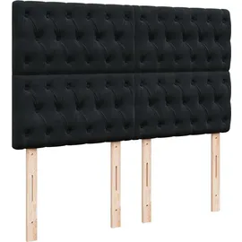 vidaXL Boxspringbett 140 x 200 cm Schwarz