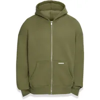 Dropsize Bazix Republiq Super Heavy Rib Zip Hoodie in
