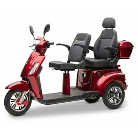 ECONELO E-Seniorenmobil Billy 2.0 3-Rad 1000 Watt Rot/Grau