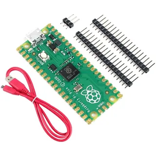 BerryBase Raspberry Pi Pico Light Starter Kit, bestehend aus Pico, offiziellem Kabel und Stiftleisten