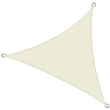 Sol Royal Sonnensegel dreieckig 7x7x7m Wasserdurchlässig HDPE Atmungsaktiver Balkon Terrasse Segeltuch UV Sonnenschutz Segel Garten Pool Camping Creme – Shade Sails HS9