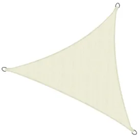 Sol Royal Sonnensegel dreieckig 7x7x7m Wasserdurchlässig HDPE Atmungsaktiver Balkon Terrasse Segeltuch UV Sonnenschutz Segel Garten Pool Camping Creme – Shade Sails HS9