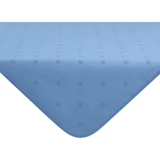 Erwin Müller abwaschbare Tischdecke, Mitteldecke Neuss im Rautendesign blau Größe 80x80 cm - acrylversiegeltes Gewebe für leichtes Wischen