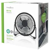 Nedis FNDK1BK10 10 cm Tischventilator Schwarz
