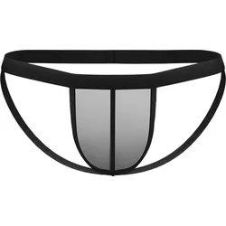 Transparenter Jock Strap, schwarz, S-L