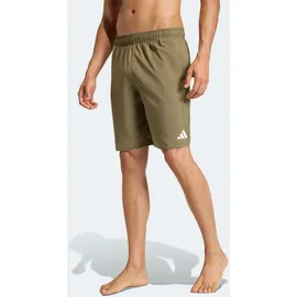 adidas Herren Badeshorts Badeshorts, 8 Zoll, Größe 3XL in Braun OLISTR/WHITE