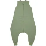 Meyco Baby Ganzjahres-Sleepoverall Musselin pre-washed 2.0 Tog gruen, 80