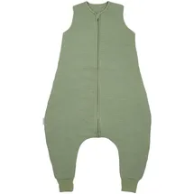 Meyco Baby Ganzjahres-Sleepoverall Musselin pre-washed 2.0 Tog gruen, 80