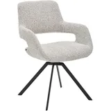 Venjakob Armlehnstuhl, Anthrazit, Sand, Metall, Textil, Stativgestell, 59x86x63 cm, Goldenes M, Made in Germany, Dgm, DGM-Klimapakt, DGM-Emissionslabel, Lederauswahl, Stoffauswahl, Wippfunktion, Sitzfläche 360° drehbar, Esszimmer, Stühle, Esszimmerstühle, Armlehnenstühle