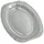 Papstar 3 Servierplatten, Alu oval 33,3 cm x 24,5