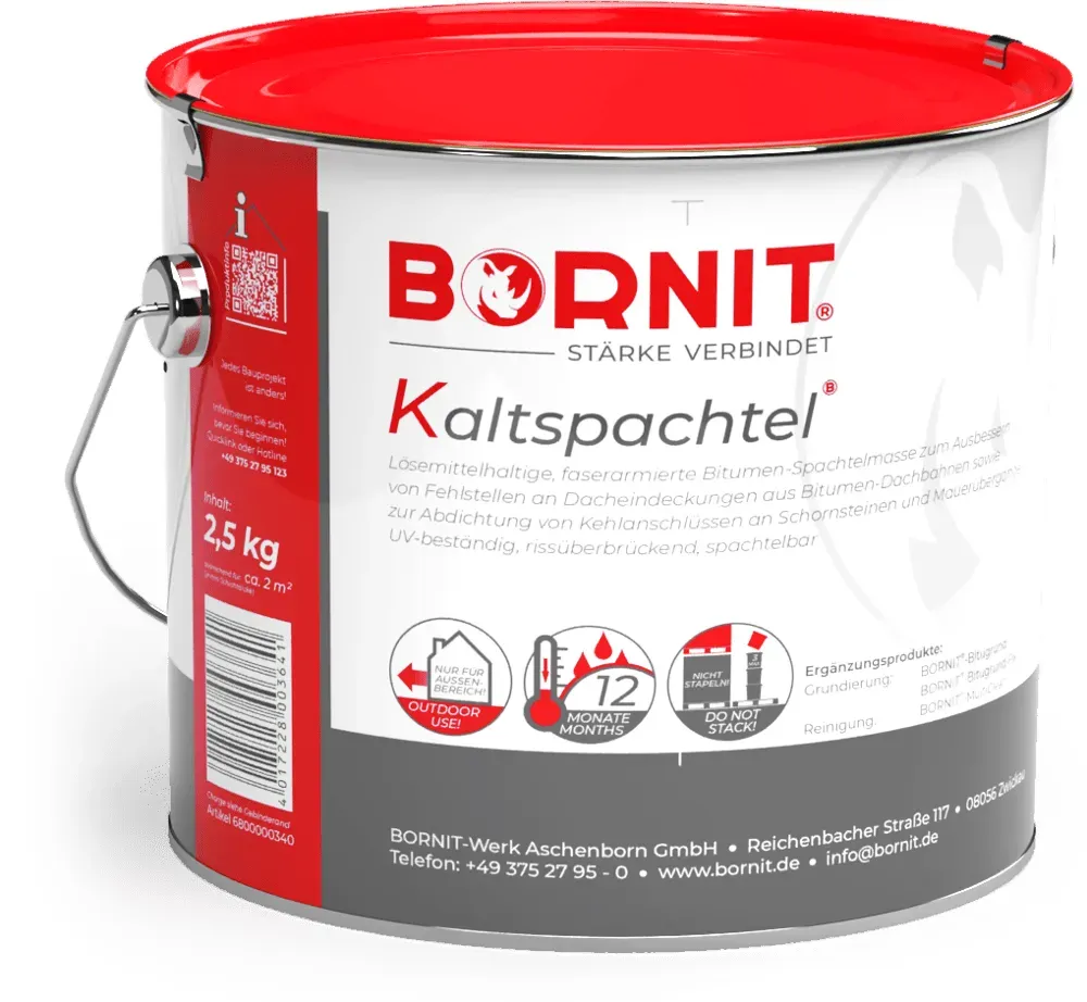 BORNIT Kaltspachtel - Bitumenspachtelmasse - 2,5 kg