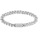 Boss Armband »Schmuck Edelstahl Armschmuck Panzerkette CHAIN LINK«, mit Zirkonia (synth.),