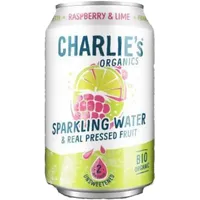 Charlie's Organic Sparkling Water Raspberry & Lime ( 24 x 0,33 Liter Dosen NL)