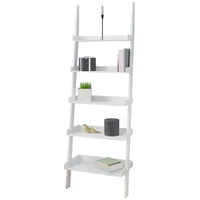 CASARIA Leiterregal Bücherregal 180 x 65 x 37 cm Weiß