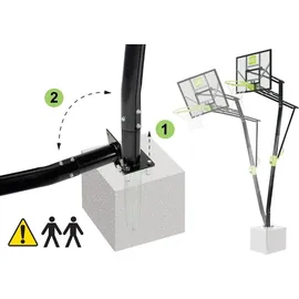 EXIT TOYS Galaxy Basketballkorb grün/schwarz 45 cm