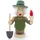 Schweda Kuhnert - Original Erzgebirgische Holzkunst Räuchermann Räucherfigur Wichtel 15cm - Gärtner