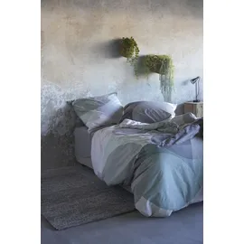 BIERBAUM Carla geometrisch Silber 135 x 200 cm + 40 x 80 cm