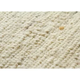Steffensmeier Handwebteppich aus 100% Schurwolle - Natur hell, Größe: 170x230 cm