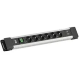 Bachmann Steckdosenleiste CONNECTUS 2 m Grau 6 St.