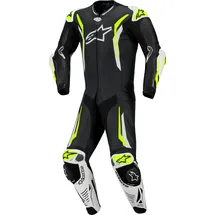 Alpinestars GP Tech V5 Lederkombi - Schwarz/Weiß/Neon-Gelb / 56