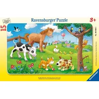 Ravensburger Rahmenpuzzle Knuffige Tierfreunde (06066)