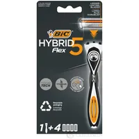 BIC Hybrid 5 Flex Rasierer Herren, Nassrasierer mit 4