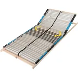 Sleepneo Lattenrost 90x200, Kopfteil verstellbar, 42 Latten, hohe Traglast bis 150Kg, Ergonomischer 7-Zonen-Lattenrost 90 x 200 cm, Buchenholz, Selbstmontage