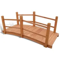 vidaXL Gartenbrücke 140 x 60 x 56 cm Braun